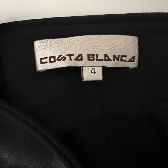 Black Costa Blanca Sequins Striped Skirt - Picture 3 of 3